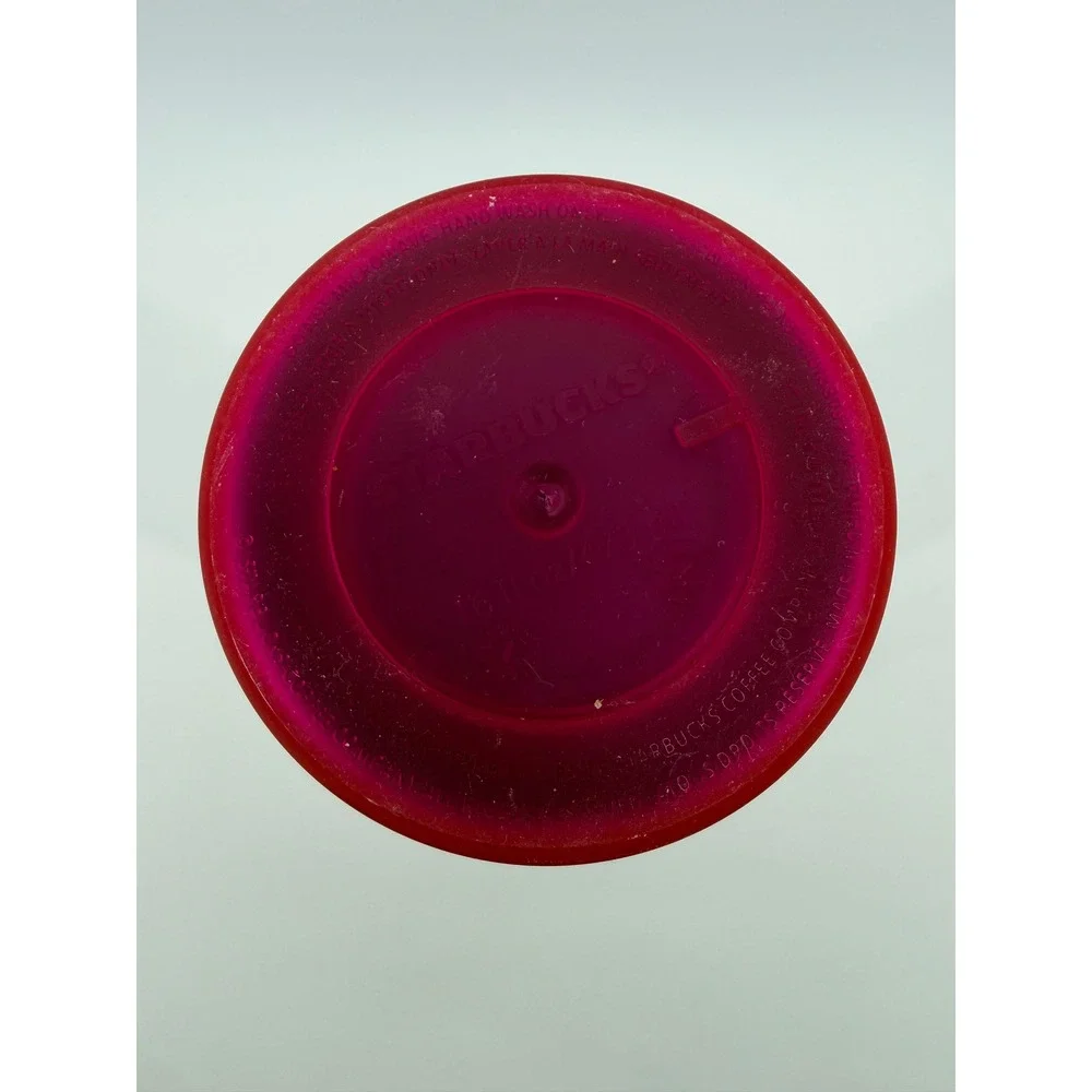Starbucks‎ Travel Tumbler Unisex 16oz Hot Pink Geometric Textured Reusable Mug